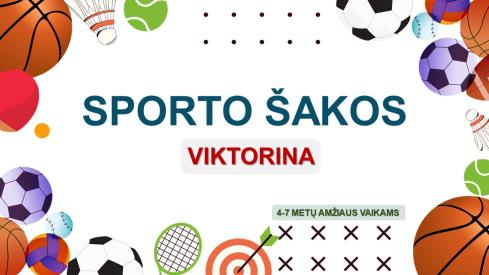 Viktorina apie sporto šakas, skaidrės