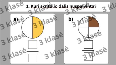 Paprastosios trupmenos - susipažinimas su nauja tema