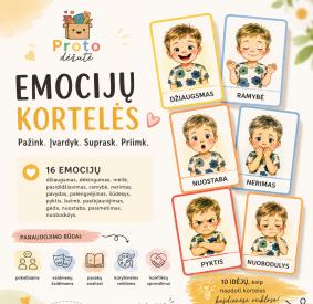 EMOCIJŲ KORTELĖS