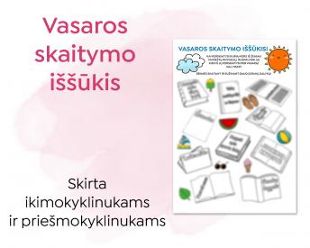 Vasaros skaitymo iššūkis - priešmokykl., ikimokykl.