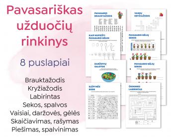 Veiklų rinkinys pradinukams pavasario tema