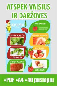 Daržovės ir vaisiai žaidimas: atspėk