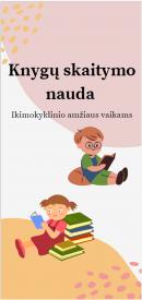 Knygų skaitymo nauda. Lankstinukas
