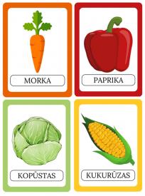 Daržovių kortelės