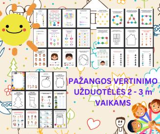 Ankstyvojo amžiaus vaikų pažangos vertinimo užduotys