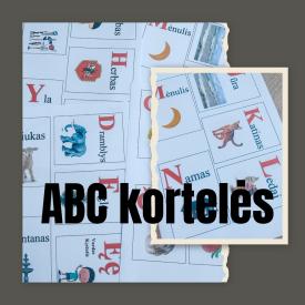ABC kortelės