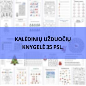 KALĖDINIŲ UŽDUOČIŲ KNYGELĖ 4-6 METŲ VAIKAMS