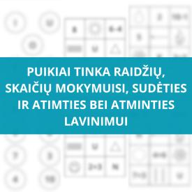 2 SMAGŪS ŽAIDIMAI 4 - 6 METŲ VAIKAMS