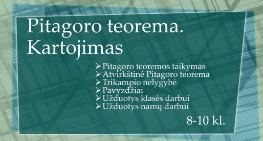 Pitagoro teorema. Kartojimas