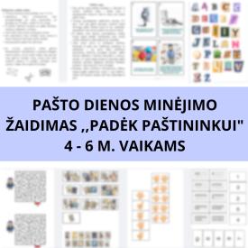 ŽAIDIMAS 4-6 M. VAIKAMS - PADĖK PAŠTININKUI