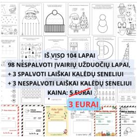 KALĖDINĖS UŽDUOTYS 4-6 M. VAIKAMS