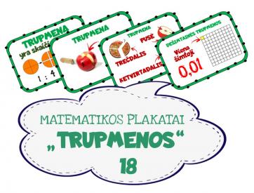 Matematikos plakatai TRUPMENOS