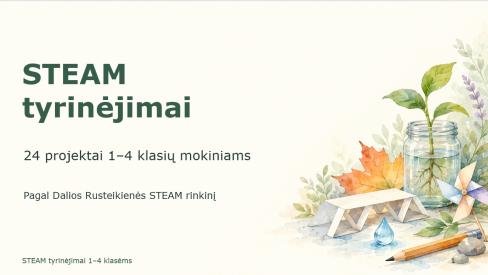 STEAM PROJEKTŲ RINKINYS PRADINIŲ KLASIŲ MOKYTOJAMS: NUO KRITINIO KLAUSIMO IKI ATRADIMO