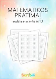 Skaičių rašymas ir skaičiavimas iki 10