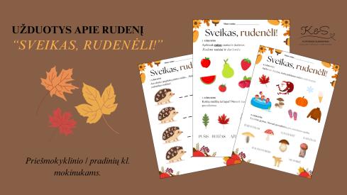 5 rudeniškos užduotys