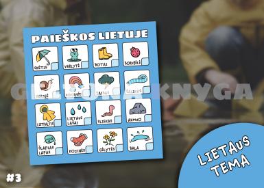 Ekskursija, pažinimas: LIETUS. 3 dalis