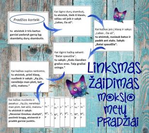 Žaidimas mokslo metų pradžiai